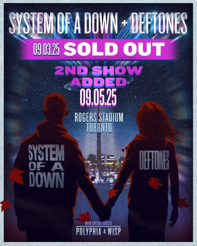 System of a Down + Deftones Poster