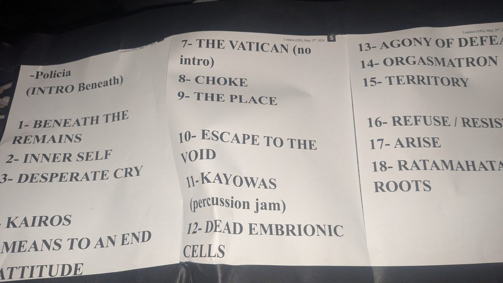 Sepultura-Setlist